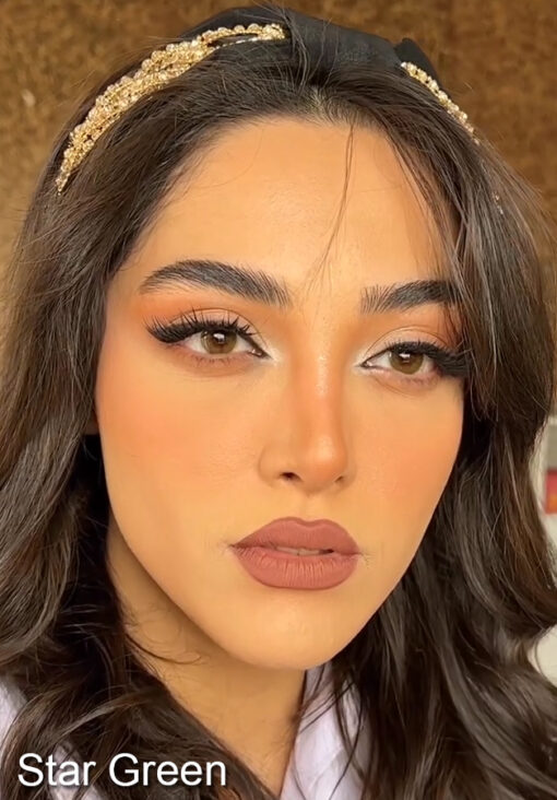 خرید لنز سالانه اولبا رنگ استار گرین