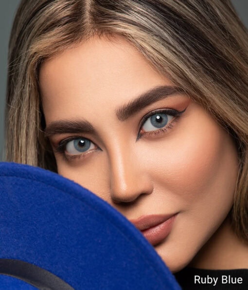 خرید لنز چشم برند اپتی کالر رنگ رابی بلو